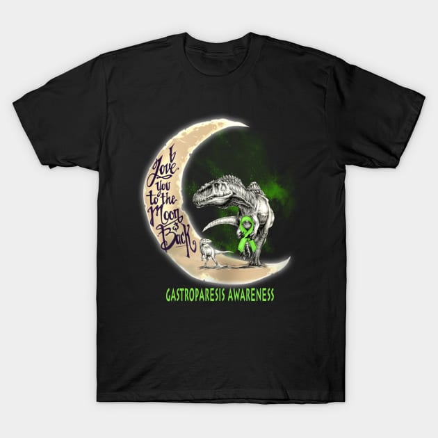 gastroparesis dinosaur sunflower T-Shirt by TeesCircle